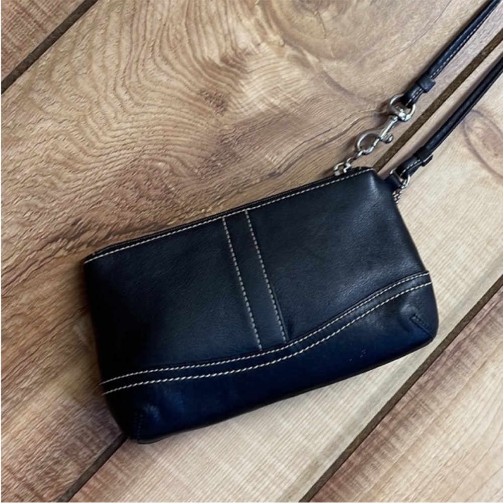COACH leather wristlet. Like new!